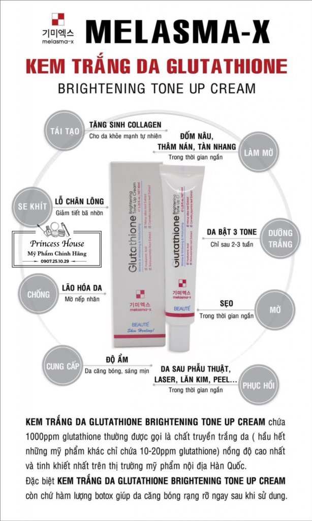 kem trng da glutathione 7 Day Tone-Up Program 700 V-Cream Dng Sng Da, M Thm Kem Dng Trng Angel's Liquid